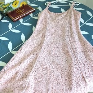 Cute peach mini dress